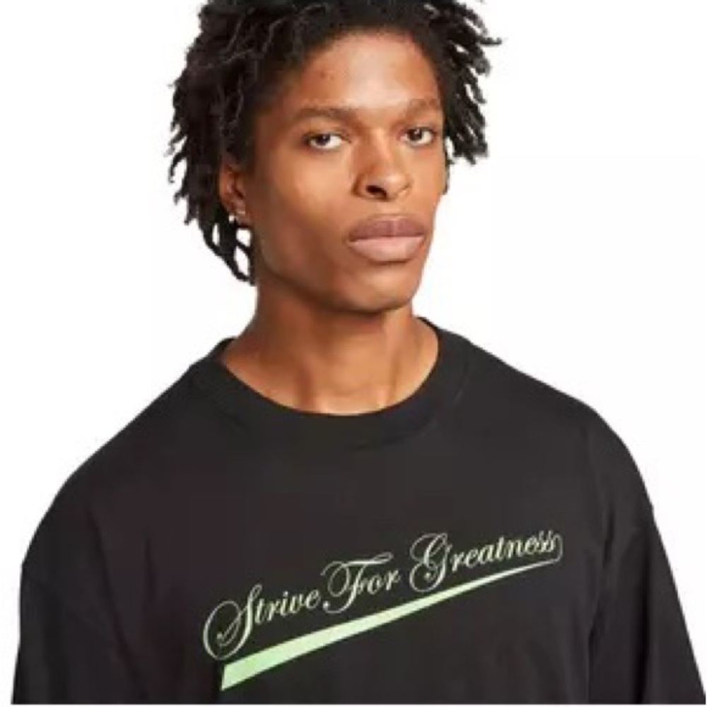 Nike Men's LeBron Lion Long-Sleeve T-Shirt $40 Strive For Greatness. Sz S-XL